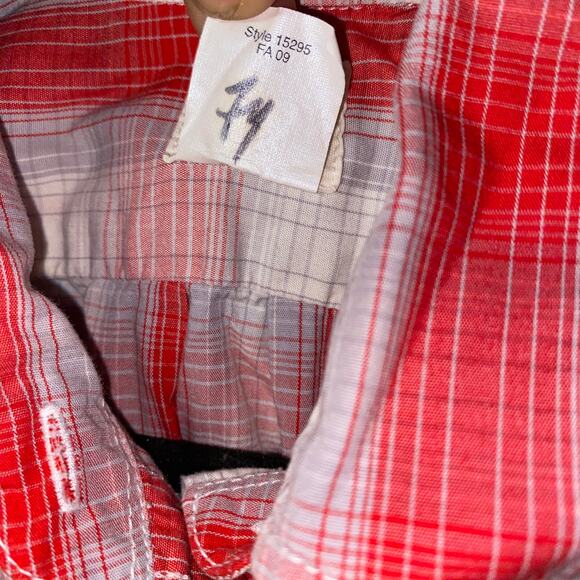 J. Crew Red Plaid Boyfriend Long Sleeve Button Up Shirt Women's Size XS - Picture 5 of 6